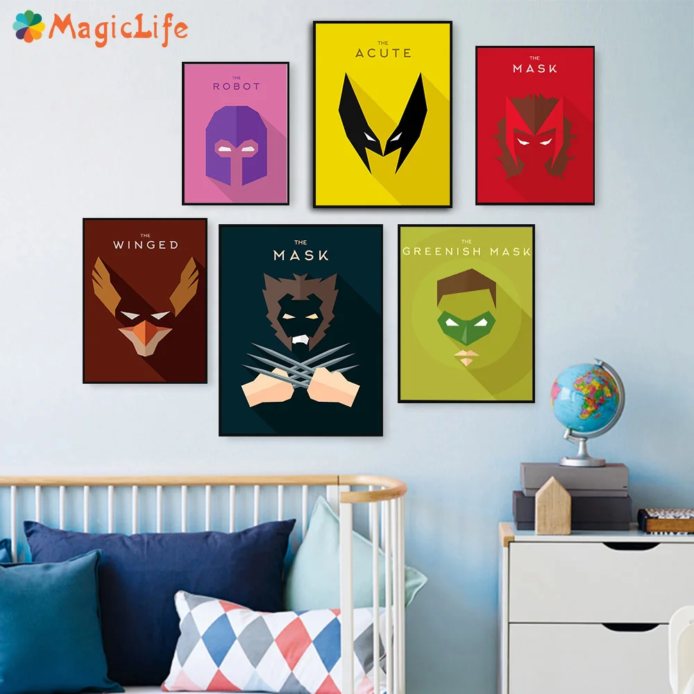 Супергерой Комиксов Venom Железный человек Дэдпул минималистский настенный