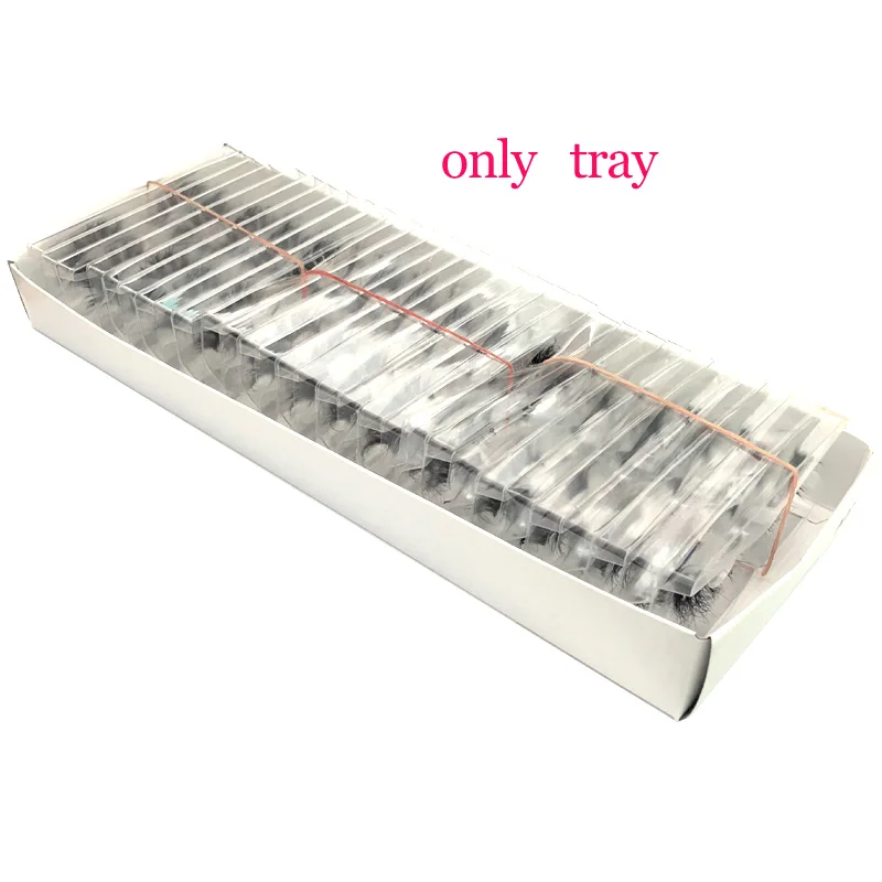 Оптовая продажа 3D настоящие норковые ресницы без коробки 30 пар только поднос