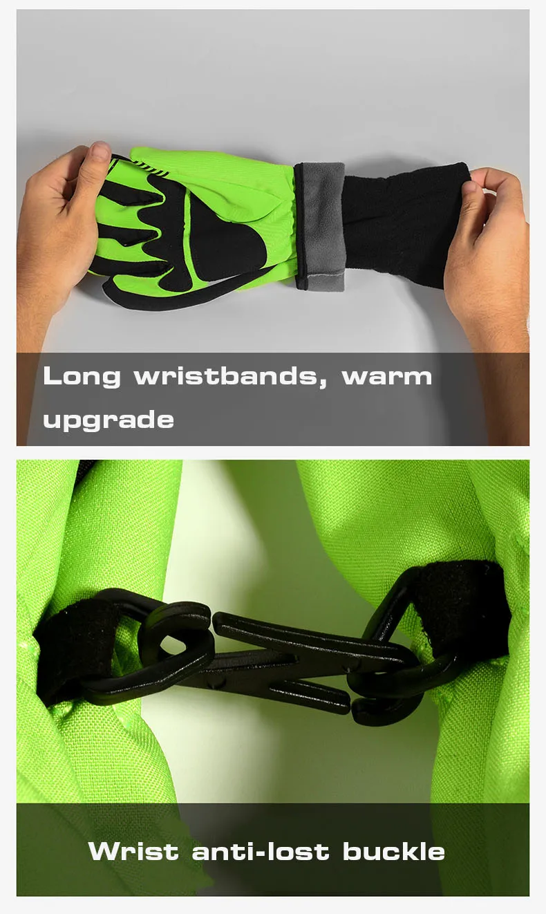 Зимние профессиональные лыжные перчатки для мужчин и женщин очень толстые