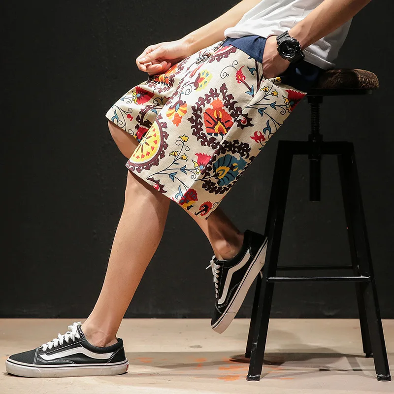 Пляжные шорты в японском стиле Харадзюку с широкими штанинами женские свободные