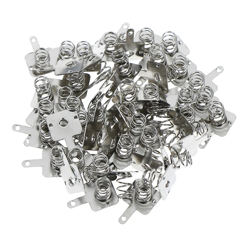 50 пар батарейки АА или ААА пружинный положительный и отрицательный контакт