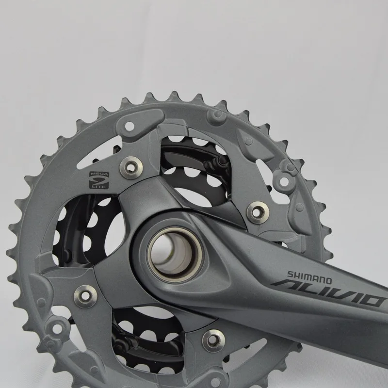Горячая Распродажа Shimano Alivio M4050 crank 170 мм 3x9 27 скорость FC 22 30 40T HollowTech система для