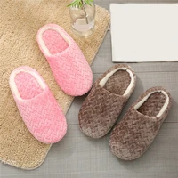 winter warm slippers for woman shoes soft plush indoor home furry slippers woman warm shoes for bedroom couple winter slippers