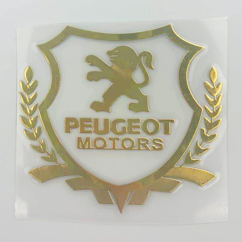 1 шт. металлическая 3d наклейка на автомобиль эмблема с знаком для Peugeot 107 108 206 207 308