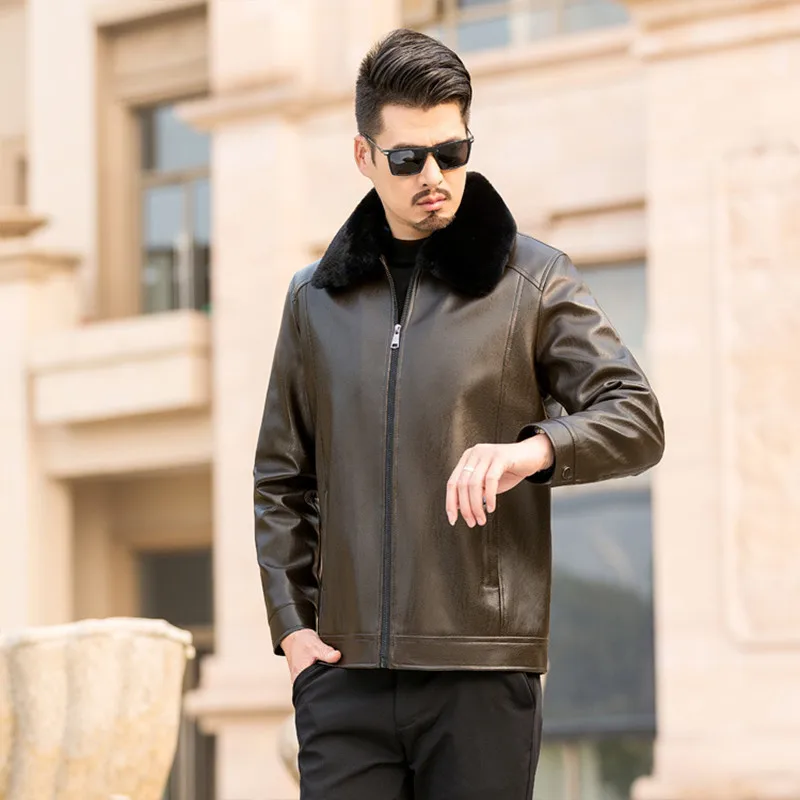 Новинка 2020 зимняя мотоциклетная мужская куртка из искусственной кожи Мужская
