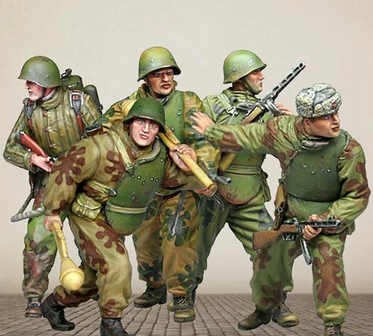 1/35 Набор для моделирования из смолы фигурка солдат|Наборы сборки моделей| |
