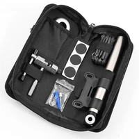 bicycle tool bag multi function folding tire repair kits multifunctional kit set with pouch pump for bike bicycle