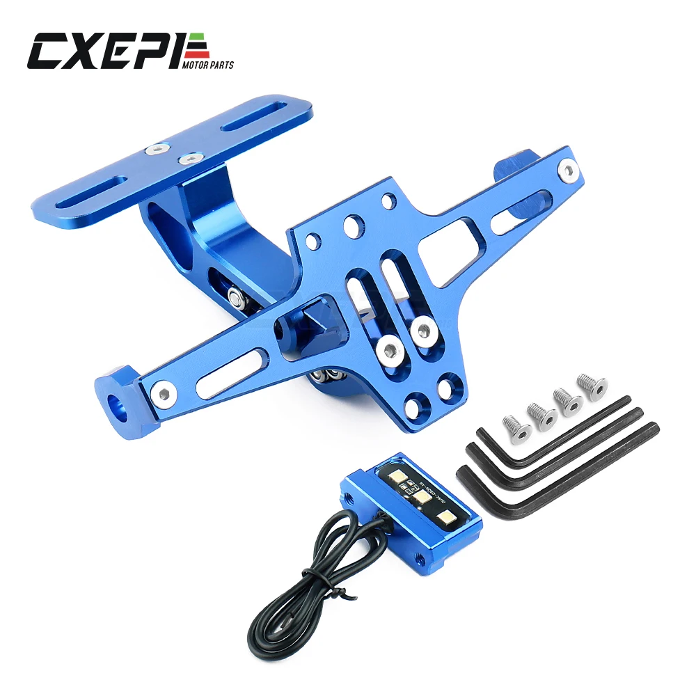 Универсальный держатель номерного знака светодиодный светильник для YAMAHA T-MAX 530