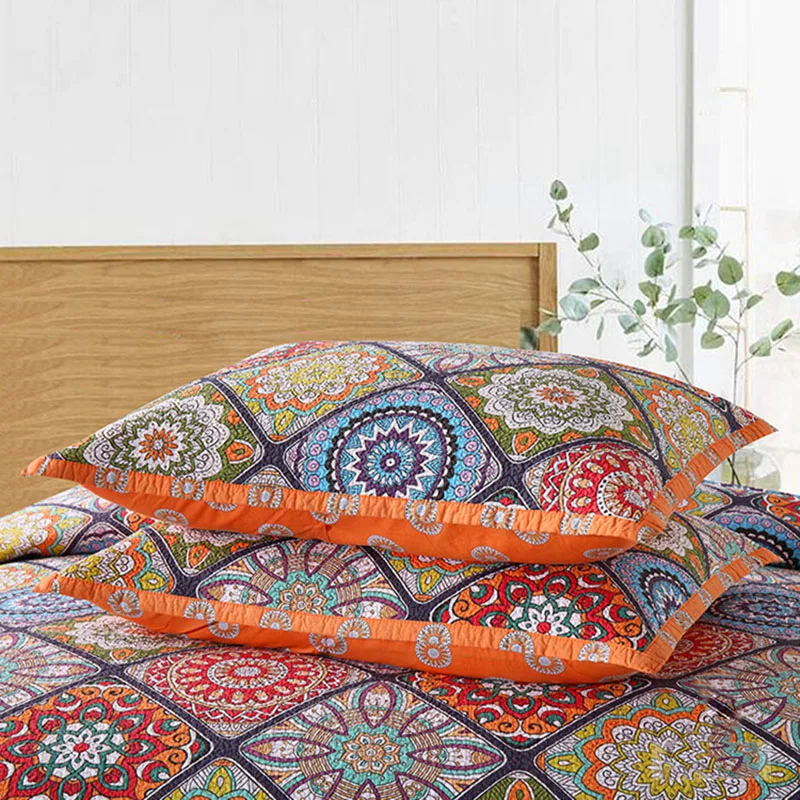 Comprare Set Trapunta In Cotone Boemia 3 Pezzi Copriletto Sul Copriletto Federa Queen Size AB Coperta Laterale Coperta Estiva Per Letto CHAUSUB