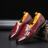 yomior classic business flat shoes men designer formal dress leather shoes mens loafers christmas party wedding shoes big size