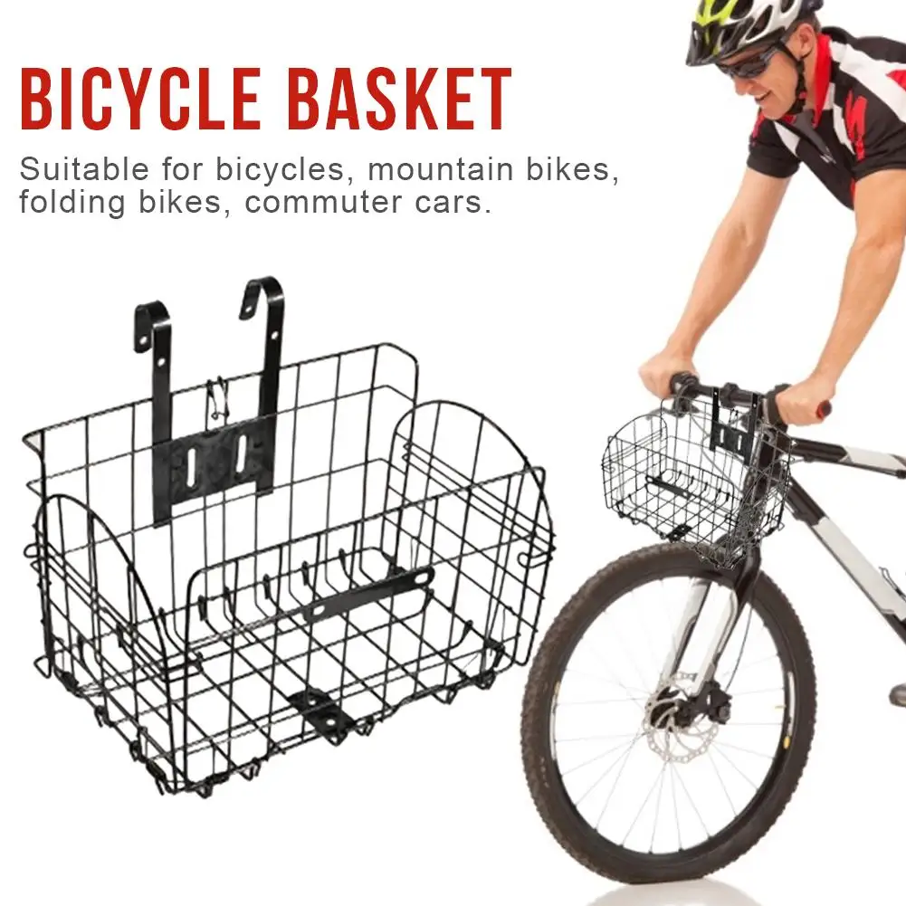 

Bicycle Rear Shelf Basket Foldable Mountain Bike Hanging Pet Basket Convenient And Portable Large Capacity Strong Load-bearing