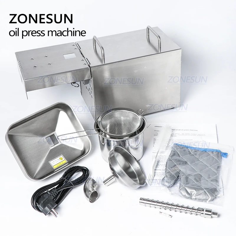 ZONESUN пресс-машина для масла из нержавеющей стали коммерческий домашний масляный экстрактор пресс-экспеллер er 110 В или 220 В