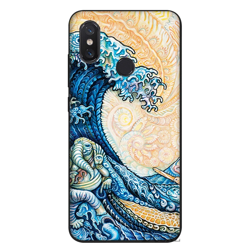Чехол для телефона Xiaomi mi A3 CC9 E 9T Pro MAX 3 SE F1 A1 A2 6 8 5X 6X Lite чехол Хокусай большая волна