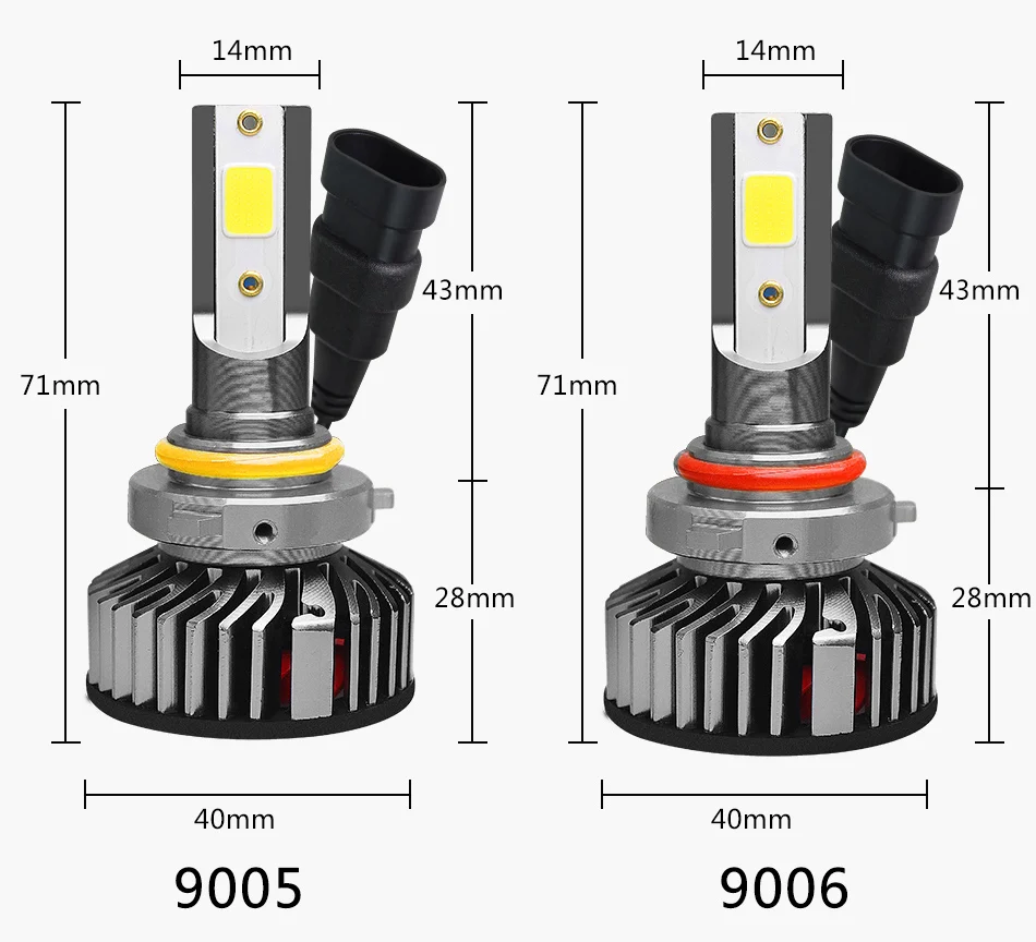 Бэдж светодиодный налобный фонарь H11 H4 светодиодный H7 светодиодный 12V 9000LM 4300 К 6000 8000 5000 ксеноновая лампа H1 9005 HB3 9006 HB4 H8 H9 светодиодный лампы для передних фар