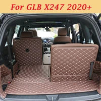 for mercedes benz x247 glb250 glb180 glb200 2020 2021 car trunk mat anti dirty pad leather all inclusive protection cushion
