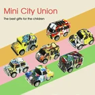 Мини-модель Городской союз, литье под давлением, инерционный автомобиль, граффити, классический автомобиль, школьный автобус, развивающие игрушки для детей