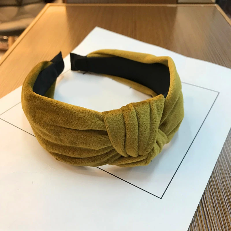 

1PC Knot Cross Tie Fashion Velvet Hair Band Hairband Soft Bow Hoop For Girls Hair Accessories Velvet Twist Headband
