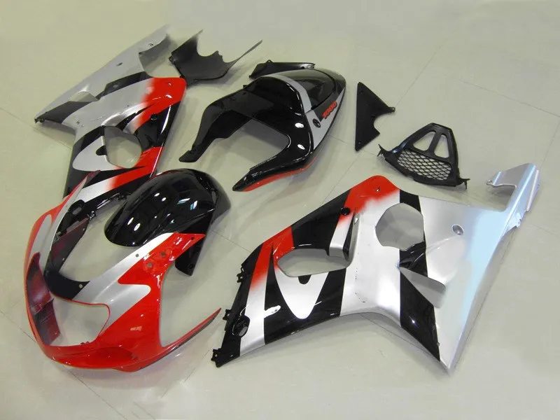 Обтекатели для мотоцикла Кузов GSXR1000 2001 2002 GSXR 2003 K2 00 01 02 ABS Красный Серебряный