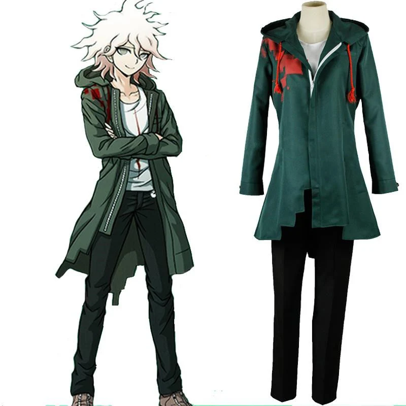 Super Dangan Ronpa 2 Nagito Komaeda Cosplay Costume Danganronpa Jacket Outfit | Costumes