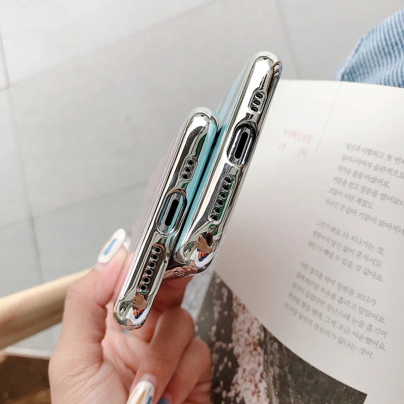 

Lens Protection Phone Case For Iphone 11 Pro Max Case Silicon Plated Shock-Proof Cover For Iphone XR 8 7 Plus SE 2020 Bumper