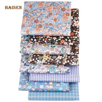 retro floral series printed cotton fabric twill cloth for diy sewing babykids quilt clothing dress textile materialby meters
