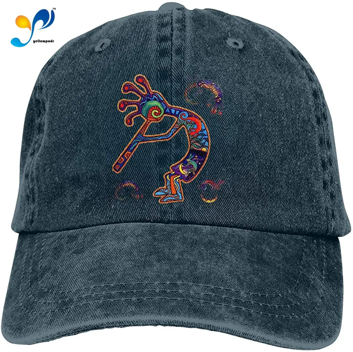 

Kokopelli Adjustable Baseball Caps Denim Hats Cowboy Sport Outdoor