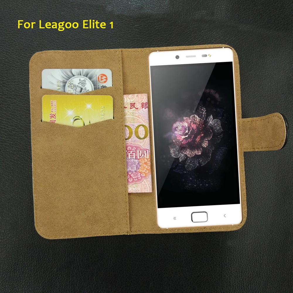 6 Цвета Leagoo Elite 1 чехол Кожаный чехол-книжка в винтажном стиле Роскошные