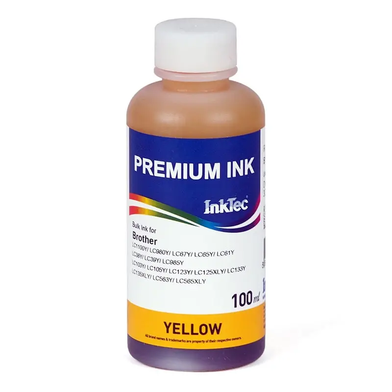 Чернила для принтера Brother LC1100BK LC980BK LC67BK LC65BK LC61BK LC38BK Inktec 100 мл B1100 - купить по