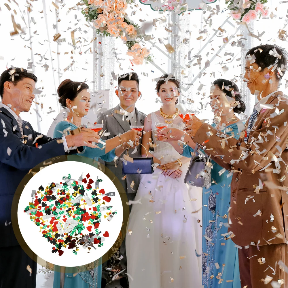

1 Pack Creative Poker Theme Confetti Vegas Theme Confetti Party Decoration