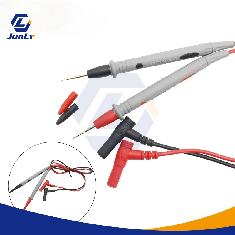 

Универсальные тестовые щупы, 1 пара, для цифрового мультиметра, игольчатых наконечников, мультиметра, тестового er, кабеля 20A