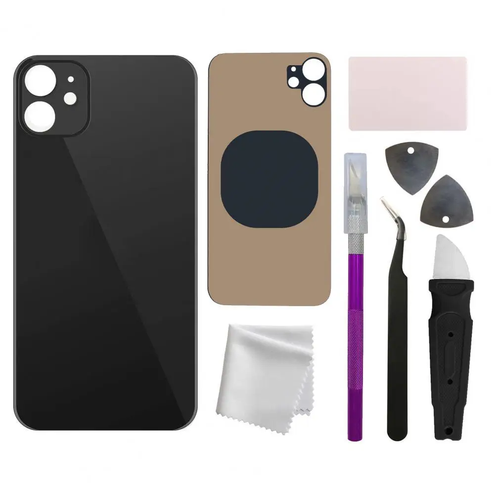 

Professional Back Glass Replacement for iPhone 11 6.1 Inches All Carriers with Pre-Installed Adhesive and Repair Tool Kits