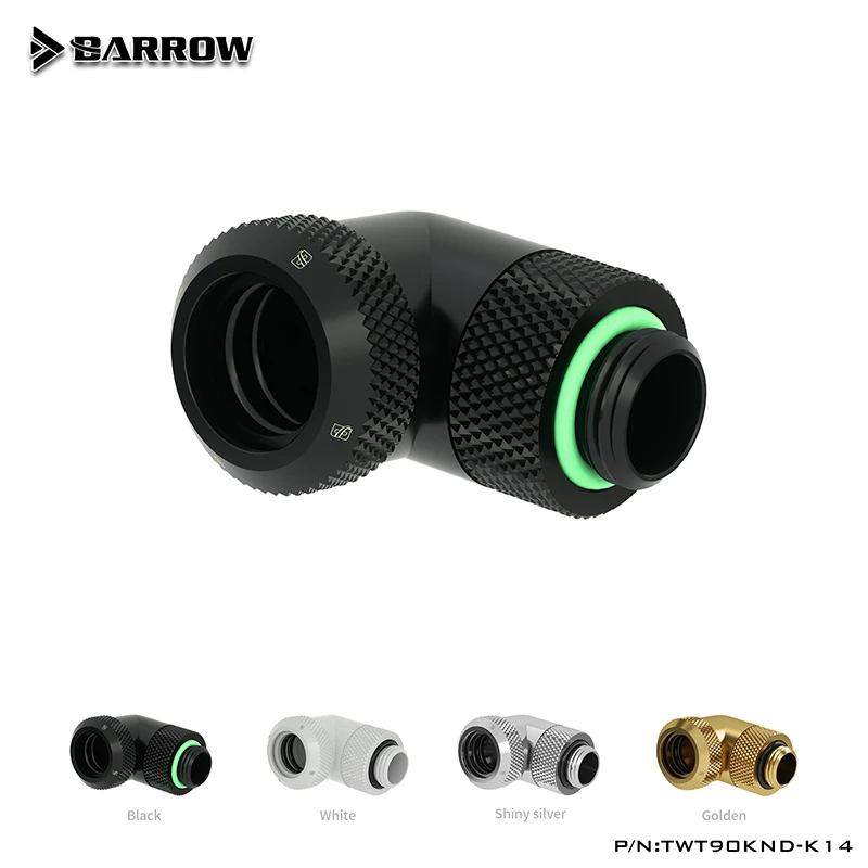 Barrow вращающийся фитинг 90 градусов для жесткой трубы 12 мм 14 G1/4 ''адаптер