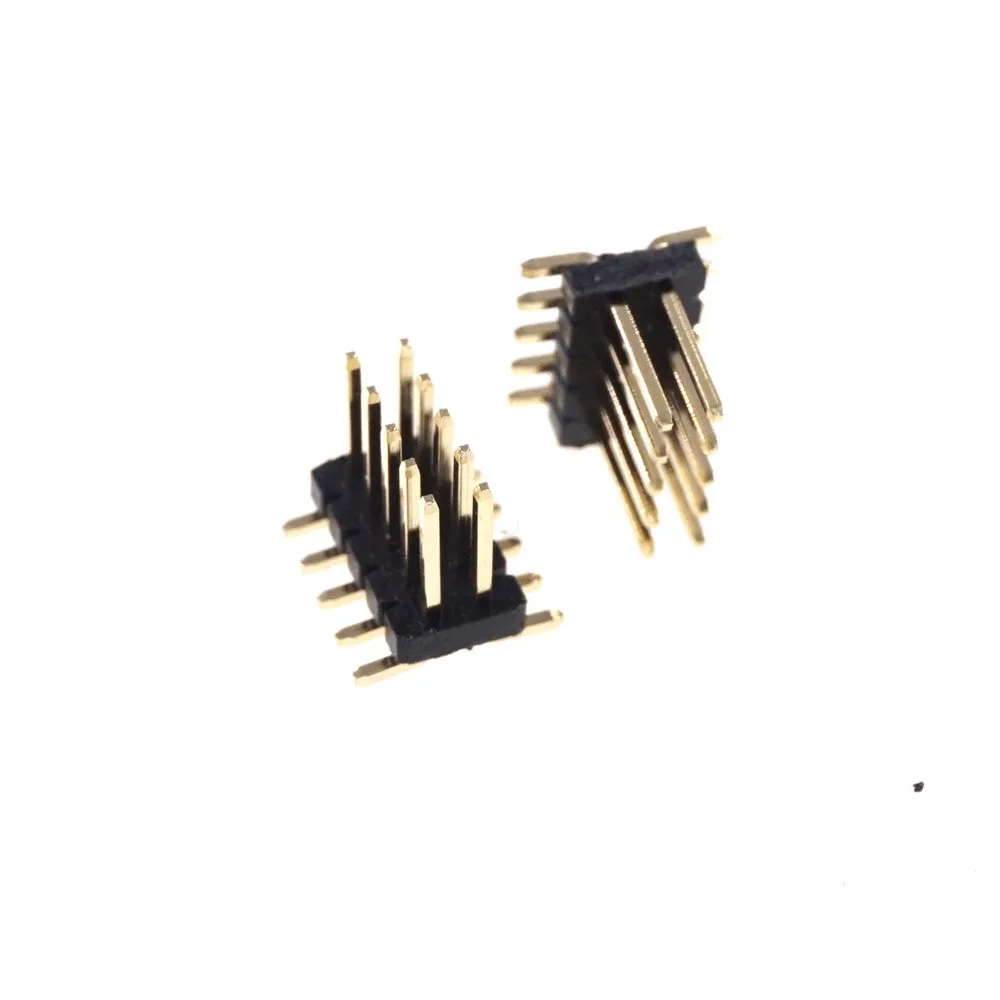 100 шт. 2x5 Positioin 10 контактов 1 27 мм штекер PCB двухрядный прямой SMT Золотая флэш-вспышка