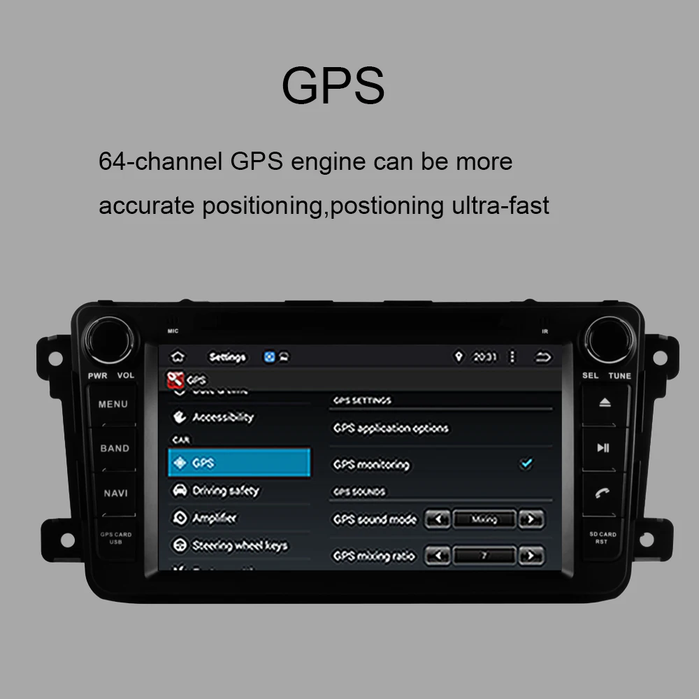8&quot Android 10.0 Car GPS Navigation For Mazda CX9 CX-9 2007-2017 Radio Multimedia DVD Player with Bluetooth WiFi Mirror Link |