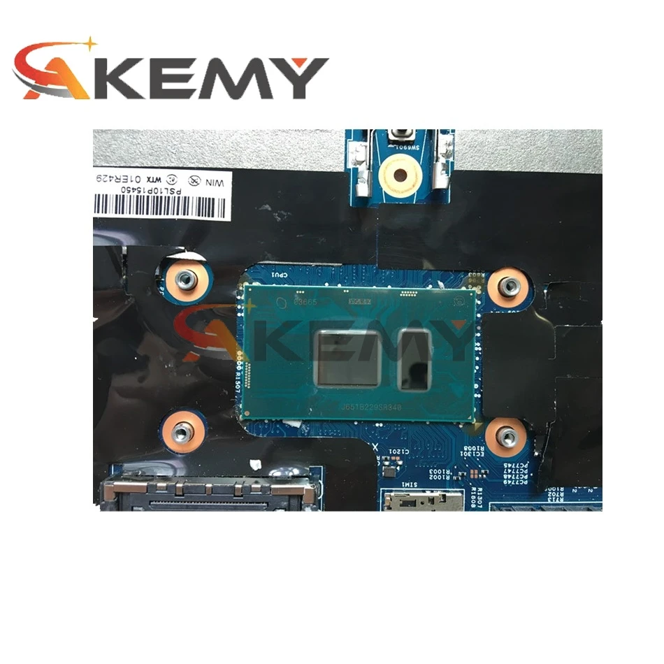 

Akemy LTS-1 16820-1 448.0AB06.0011 Main board For lenovo thinkpad T570 laptop motherboard SR2EZ I7-6500U full tested