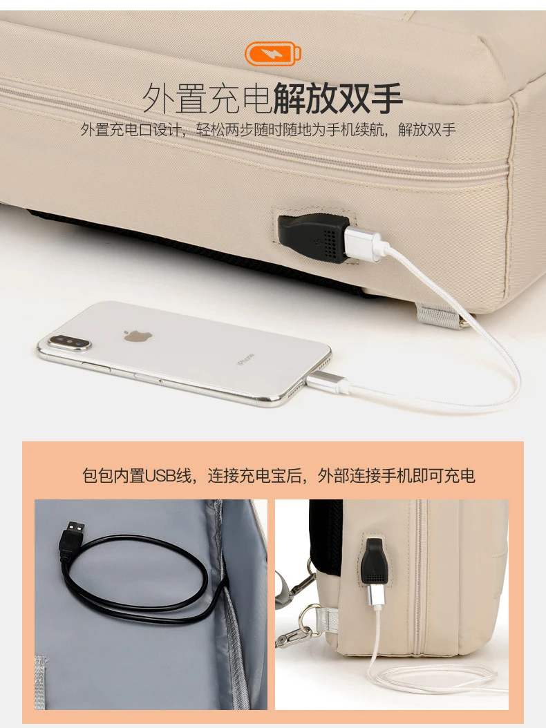 Женский рюкзак с usb зарядкой для Macbook Air 13 Чехол сумка для ноутбука 15,6 15 14 Pro 13,3 дюймов водонепроницаемая сумка для Xiaomi samsung hp