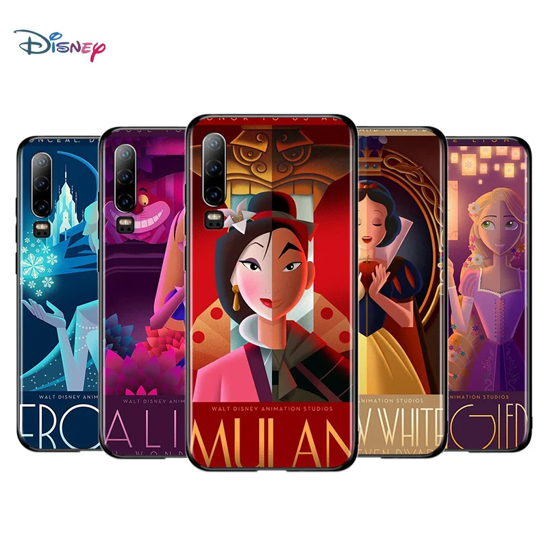 

Disney Cartoon Animation Movie For Huawei P50 P40 P30 P20 P10 P9 P8 Lite E Mini Pro Plus 5G Soft TPU Silicone Black Phone Case