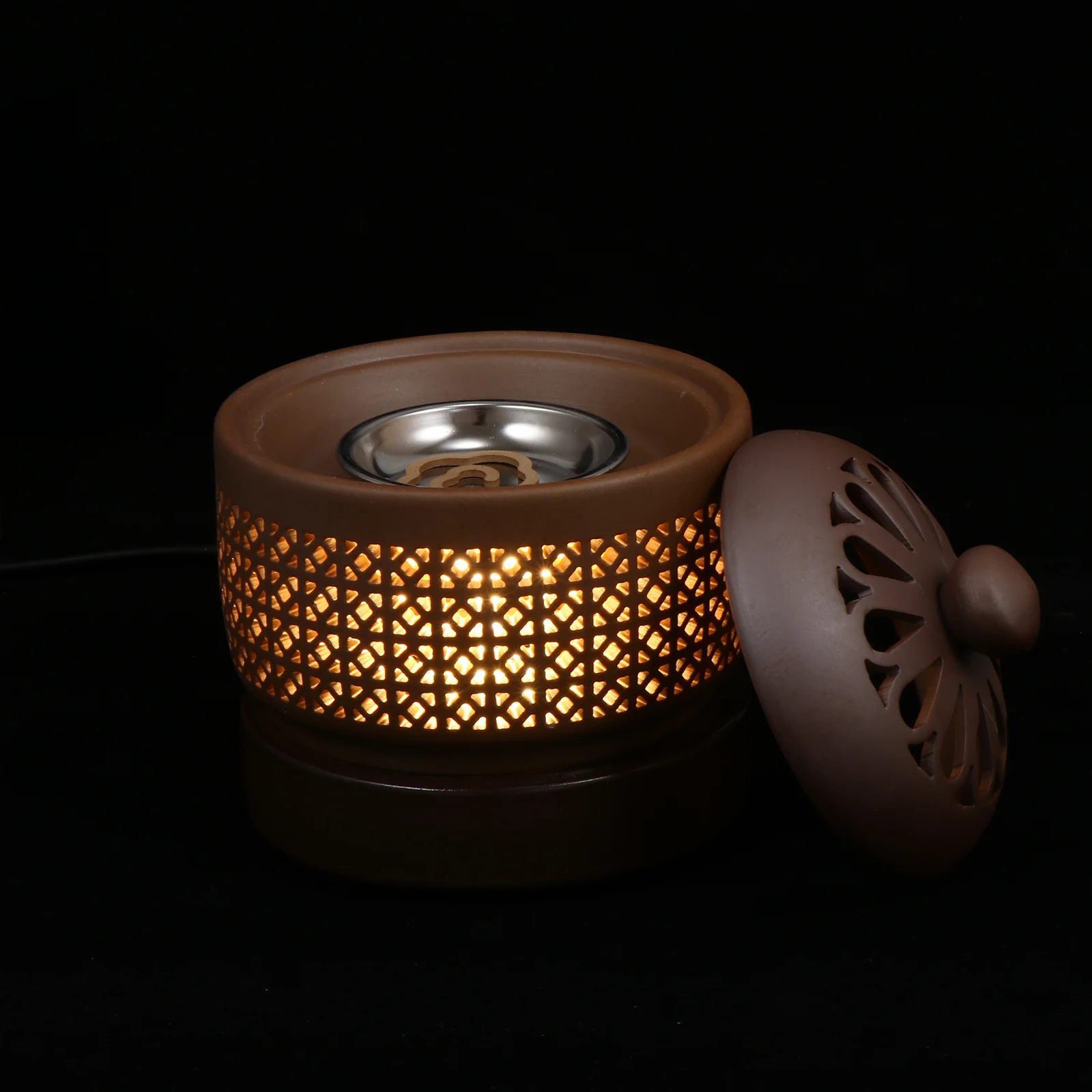 

1 Set Temperature Adjusting Heating Incense Holder Practical Electric Censers