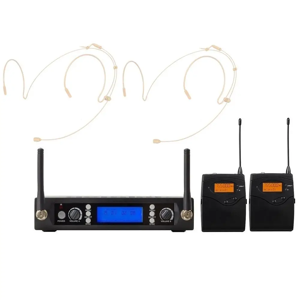 Беспроводная Голосовая гарнитура профессиональная система микрофона uhf Для