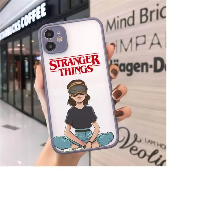

Stranger things Phone Case Matte For iPhone 12 Mini 11 Pro XR XS Max 7 8 Plus X Hard PC Back Cover