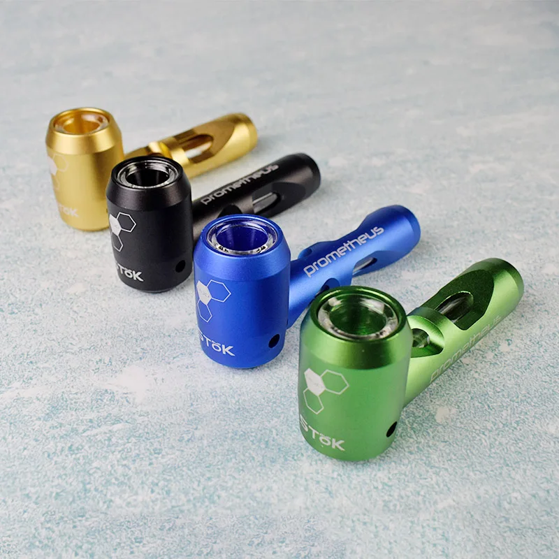 1pc 104 MM Pocket Size Tobacco Pipe With Glass Bowl And Air Tube Metal Smoking Spoon |