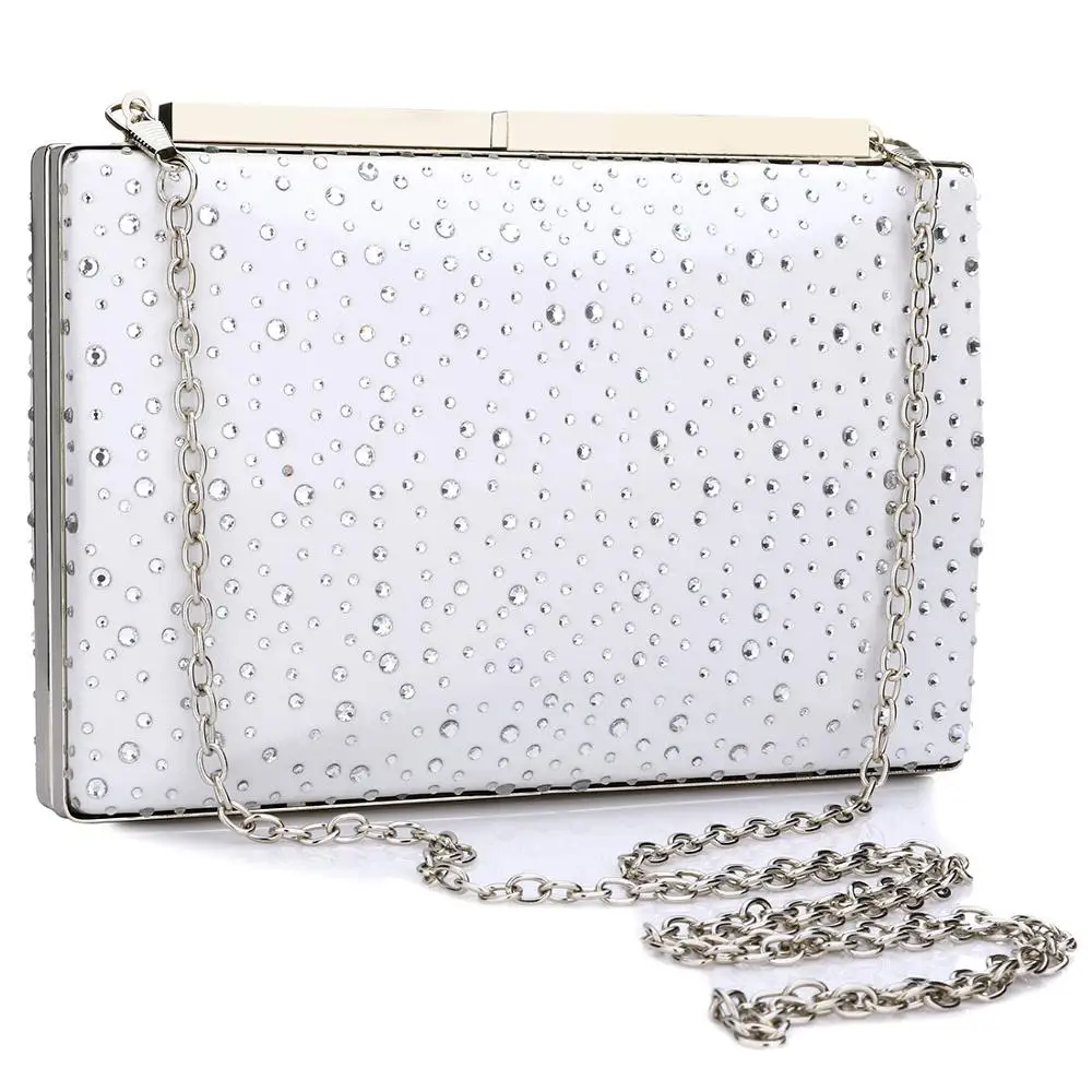 Женский вечерние сумочки клатчи со стразами жёсткий кошелек роскошный вечерний