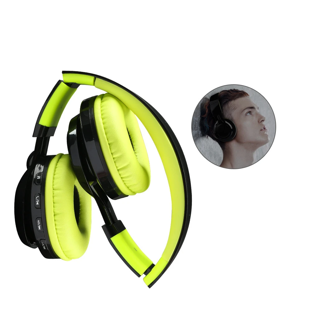 Новое поступление СВЕТОДИОДНАЯ Беспроводная складная гарнитура Super Bass Bluetooth 4 2