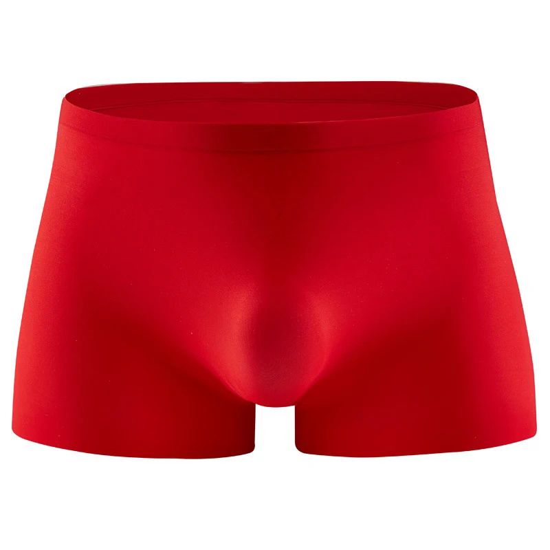 

Мужские шелковые дышащие трусы, легкое прозрачное бесшовное нижнее белье HSJ88