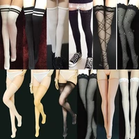 in stock 16 scale sexy female figure accessory high stockings black pantyhose longshort style for 12 inch action figure