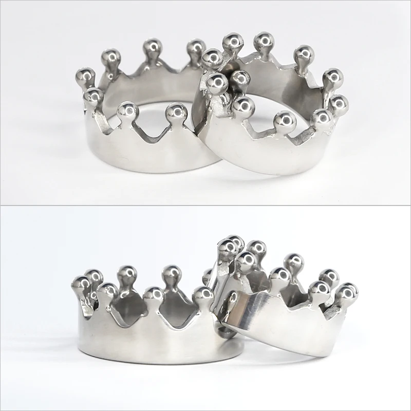 Корона из нержавеющей стали для головки члена кольцо пениса увеличения секса