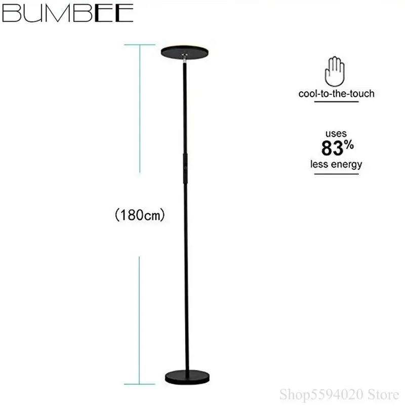 Современная светодиодная напольная лампа с дистанционным управлением