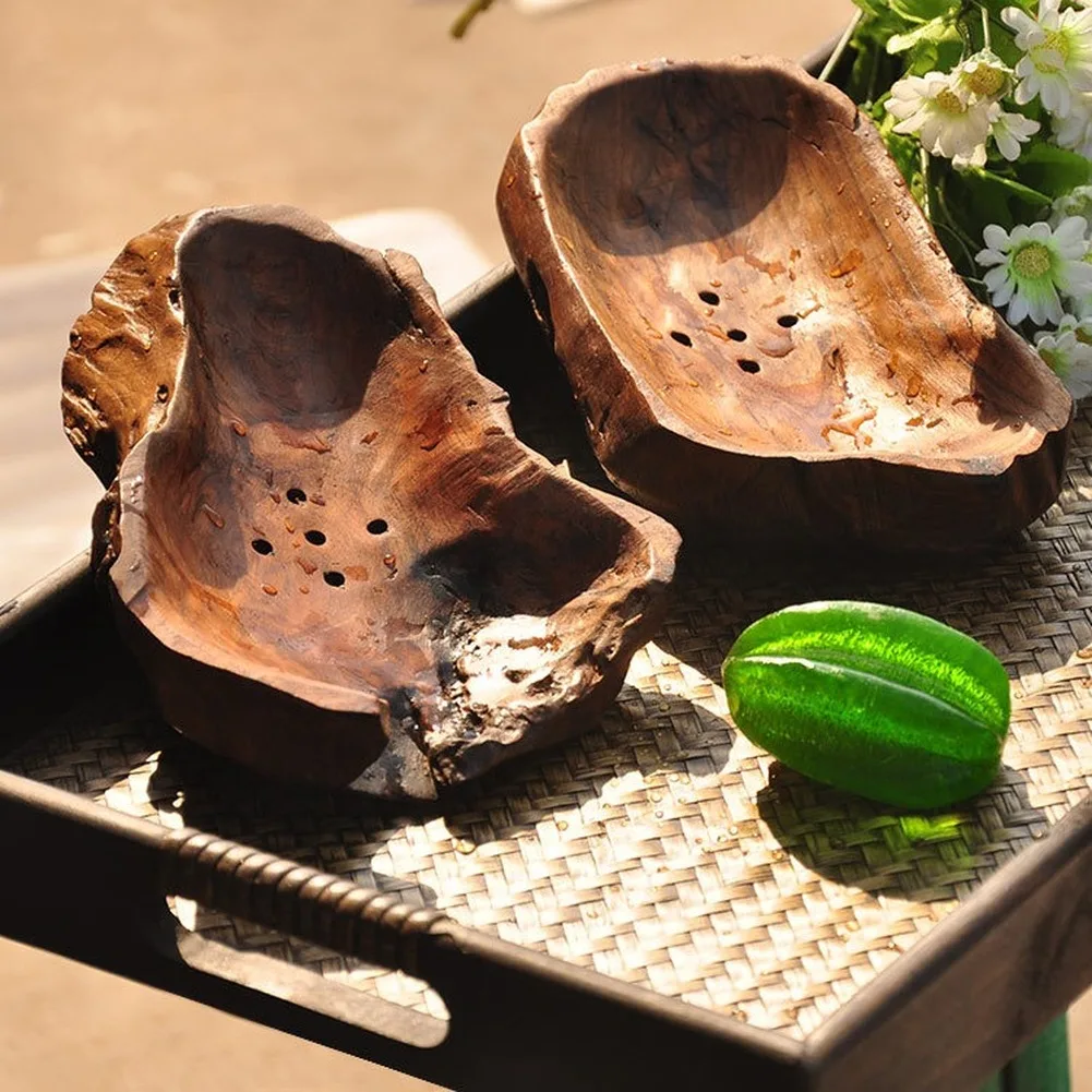 

Держатель для мыла из массива дерева, настенная винтажная Подставка для хранения эфирных масел ручной работы, предметы для ванной комнаты