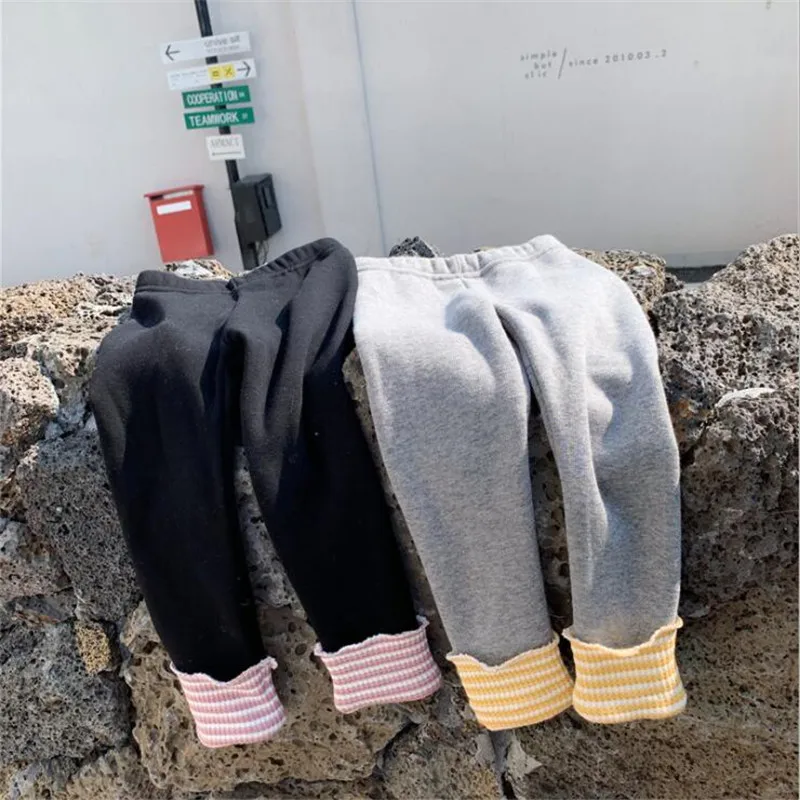 

Winter Leggings Kids Girls Warm Pants Thick Slim Fit 2019 Autumn Toddler Girl Leggings Children Clothing for 1-8 Years