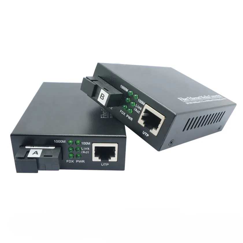 20KM 1000M Singlemode Single Fiber Gigabit Media converter 1310/1550nm SC/UPC Converter | Мобильные телефоны и аксессуары